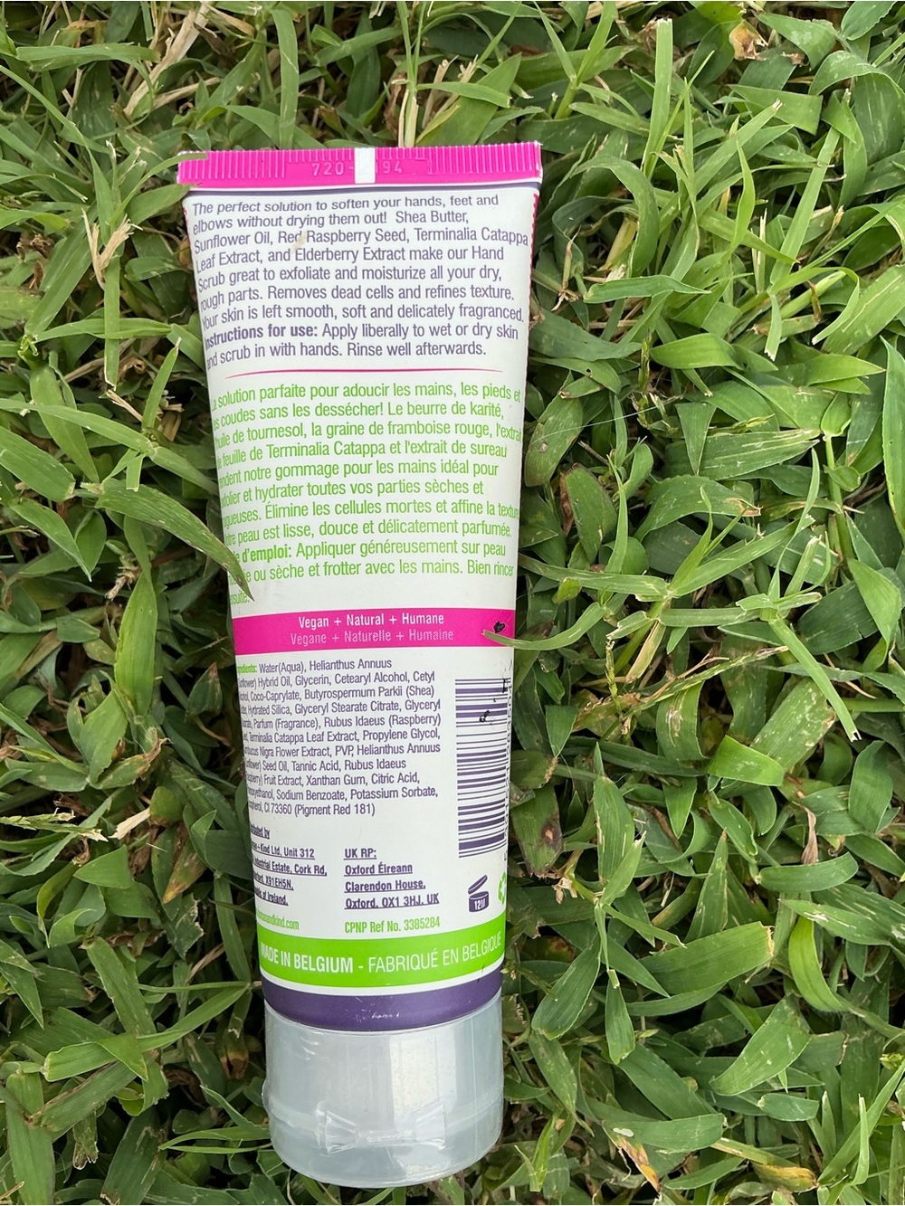 Humankind Pink Elderflower & Raspberry Hand Scrub Tube - Picture 3 of 5